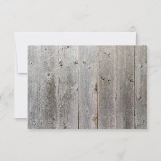 Invitation Rustique Scrapbook Noir et Blanc Balise Mariage RS (Dos)