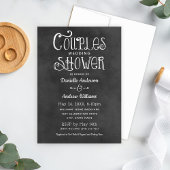 Invitation Rustique Script Chalkboard Mariage Couples Douche 