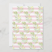 Invitation Rustique Sweet Monkey Girl Baby shower (Dos)