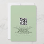 Invitation Rustique Terracotta Floral Script Sage Mariage ver (Dos)