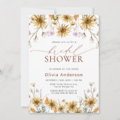Invitation Rustique Tournesol Bridal Douche (Devant)