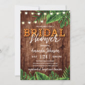 Invitation Rustique Tropical Bridal (Devant)