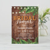 Invitation Rustique Tropical Bridal (Debout devant)