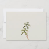 Invitation Rustique Tropical Palm Trees Beach Sand Mariage (Dos)