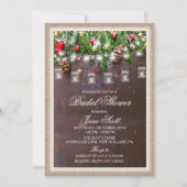 Invitation Rustique Vacances Bridal Douche (Devant)