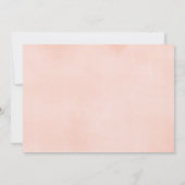 Invitation Rustique Valentines Jour rose floral fille baby sh (Dos)