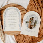 Invitation Rustique Vintage Floral Line Art Arch Mariage<br><div class="desc">Elevez votre célébration mariage avec notre faire-part de mariage en arc, conçu pour encapsuler le délicat équilibre du charme vintage et de l'élégance rustique. Cette invitation exquise est parfaite pour les couples qui apprécient l'art du design intemporel, offrant une introduction captivante à votre journée spéciale. La silhouette d'arche unique de...</div>