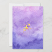 Invitation Rustique Violet Twinkle Little Star Genre Reveille (Dos)