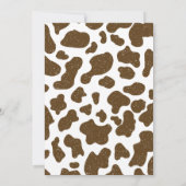 Invitation Rustique Western Cowboy Country Baby shower (Dos)