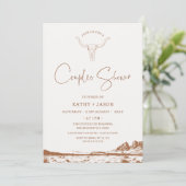 Invitation Rustique Western Pays Rodéo Couples Douche Bridal (Debout devant)