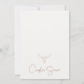 Invitation Rustique Western Pays Rodéo Couples Douche Bridal (Dos)