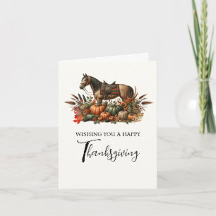 Invitation Rustique Western Pleasastique Horse Thanksgiving