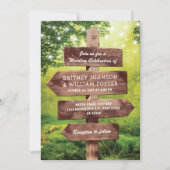 Invitation Rustique Whimsical Woodland Mariage (Devant)