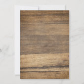 Invitation Rustique Winter Retirement Party (Dos)