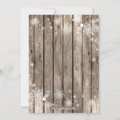 Invitation Rustique Winter Woodland Bride douche (Dos)