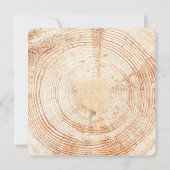 Invitation Rustique Wood Lakehouse Réunion familiale (Dos)