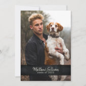 Invitation Rustique Woodsy moderne | Photo Graduation Party (Devant)