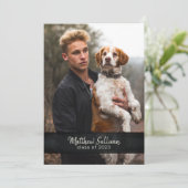 Invitation Rustique Woodsy moderne | Photo Graduation Party (Debout devant)