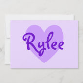 Invitation Rylee en violet (Devant)