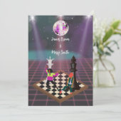 Invitation Rythme de l'amour Danse de Mariage Disco Pourcenta (Debout devant)