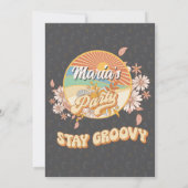 Invitation Rythme rétro le 6ème anniversaire super (Dos)