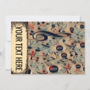 Invitation rythme vintage