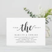 Invitation S' sont mariés, Elopement Moderne de Mariage Après (Debout devant)