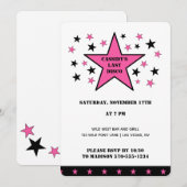 Invitation Sa Dernière soirée de bachelorette de la disco (Devant / Derrière)