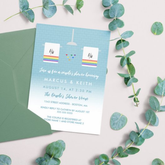 Invitation Sa douche et celle de son gay couple