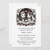 Invitation Sa et ses couples Mariage Fête des mariées (Devant / Derrière)