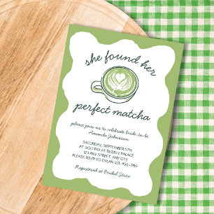 Invitation Sa Fête des mariées Parfaite Matcha Green Tea
