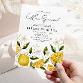 Invitation Sa Fête des mariées principale Squeeze Lemon Party