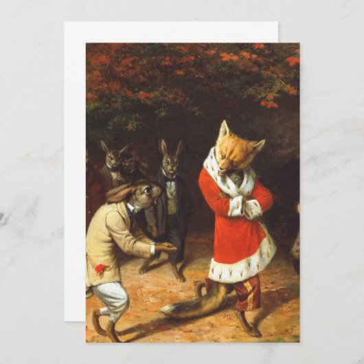 Invitation Sa Majesté Reçoit Par William Holbrook Beard (Devant / Derrière)