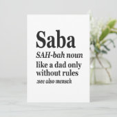 Invitation Saba Définition Grand-Père Hébreu Gif Hanoukka Jui (Debout devant)