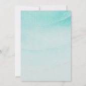 Invitation Sable à thème et Mariage aquatique (Dos)