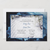 Invitation Sable blanc Mariage Océan (Devant)