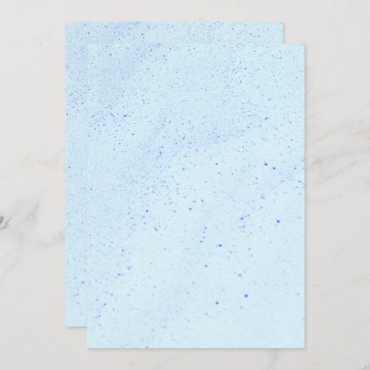Invitation Sable bleu clair (Devant / Derrière)