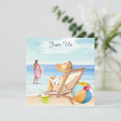 Invitation *~* Sable de Mer Soleil Plage AR29 Générique TOUT (Debout devant)