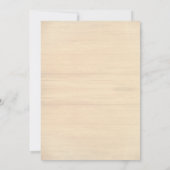 Invitation Sable Dollar Hearts Wood Beach Cérémonie Mariage (Dos)