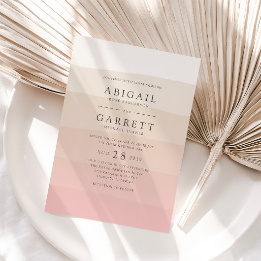 Invitation Sable rose