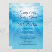 Invitation Sable sous l'eau Jortes salé Baisers répétition (Devant / Derrière)