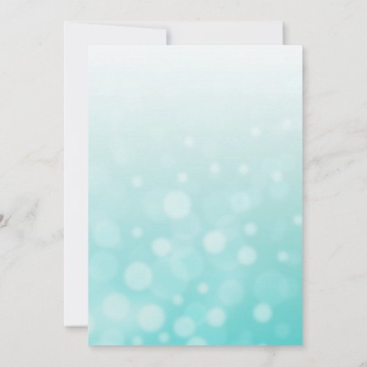 Invitation Sable turquoise Plage Dollar Thème Mariage Invitat (Dos)