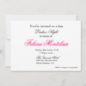 Invitation Sac à main de luxe, talons hauts et soirée dames a (Dos)