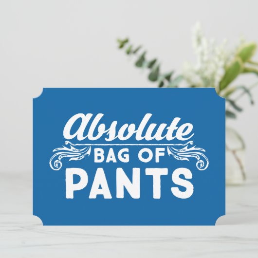 Invitation Sac Absolu De Pantalon (Debout devant)