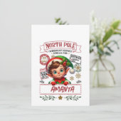 INVITATION SAC CADEAU DE NOËL AVEC VOTRE NOM C (Debout devant)