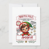 INVITATION SAC CADEAU DE NOËL AVEC VOTRE NOM C (Dos)
