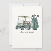 Invitation Sac Cadeaux de Golf Vert Classique 60e Anniversair (Dos)