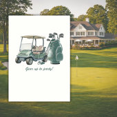 Invitation Sac Cadeaux de Golf Vert Classique 60e Anniversair