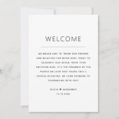 Invitation Sac de bienvenue mariage | Chronologie de l'itinér (Devant)