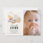 Invitation Sac de marché français cultivé localement Photo 1e (Devant)